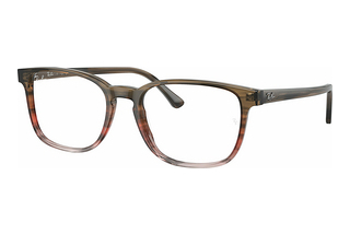 Ray-Ban RX5418 8251 Striped Brown & Red