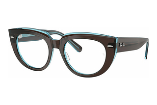 Ray-Ban RX5586 8366 Brown On Transparent Blue