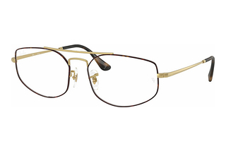 Ray-Ban RX6545 3188 Matte Havana On Matte Arista Gold