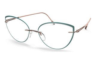 Silhouette 5566-LR 3530 Rose Gold / Teal