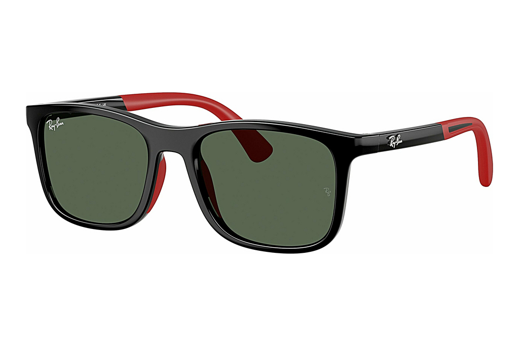 Ray-Ban Kids   RJ9084S 713171 Dark GreenBlack On Rubber Red