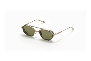 Akoni Eyewear AKS-508 A Dark Olive - ARBrushed White Gold - Matte Black Palladium w/Dark Olive - AR