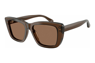 Emporio Armani EA4246U 625173 Dark BrownShiny Transparent Brown