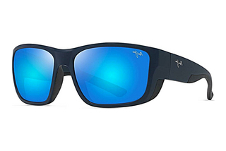 Maui Jim Amberjack B896-03 Blue HawaiiMatte Dark Navy w/Black Rubber