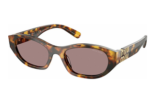 Miu Miu MU A03S 14L20I Light Purple BrownHoney Havana