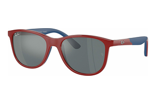 Ray-Ban Kids RJ9077S 71606G Grey BlackRed On Blue