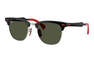 Ray-Ban RB3807M F11031 G-15 GreenBrushed Black On Silved